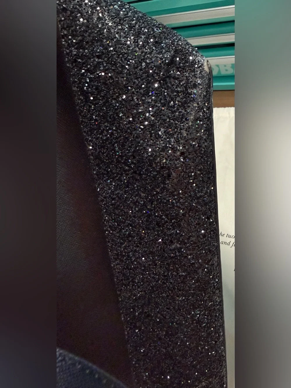 Kate Spade Black Sparkle Tote with Matching Wallet and Dust Bag - Picture 6 of 13